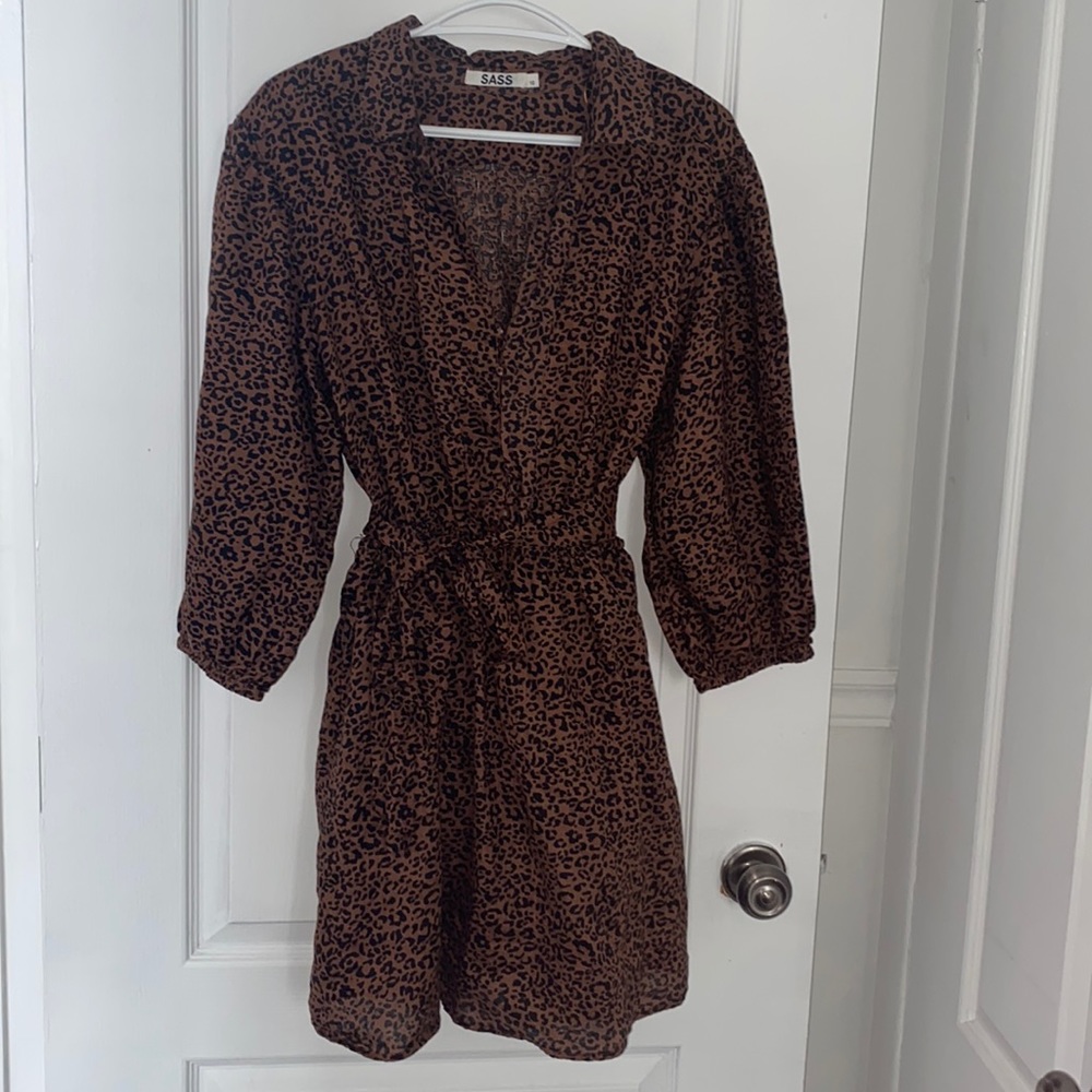 Leopard print dress - size 10